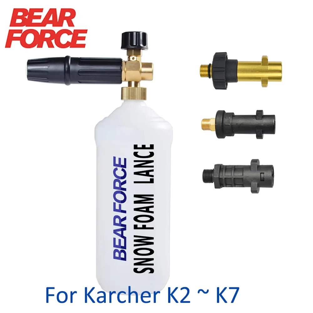 Gerador de espuma canhão de espuma bocal lavagem de espuma do carro para karcher k2 k3 k4 k5 k6 k7 tornado arma lavadora de alta pressão lavadora de carro