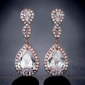 Bridal Banquet Drop Earrings with AAA Zircon