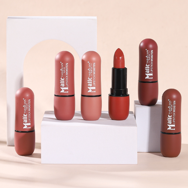 6 Colors Velvet Matte Lipstick - Waterproof & Long-lasting